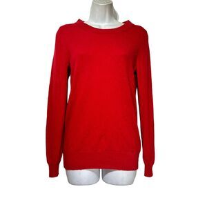 Jen Nie Liu Red 100% Cashmere Sweater Womens Size S